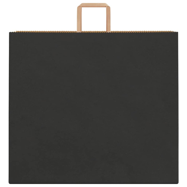 Bolsas de papel kraft con asas 250 uds negra 54x15x49 cm M 5