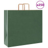 Bolsas de papel kraft con asas 250 uds verde 54x15x49 cm 1