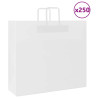Bolsas de papel kraft con asas 250 uds blanca 54x15x49 cm 1