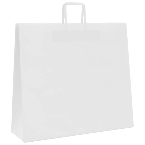Sacos de papel 250 unid com alças branco 54x15x49 cm M 4