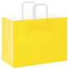 Bolsas de papel kraft con asas 250 uds amarillas 32x17x25 cm 3
