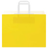 Bolsas de papel kraft con asas 250 uds amarillas 32x17x25 cm 4