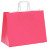 Bolsas de papel kraft con asas 250 uds rosa 32x17x25 cm 4