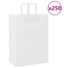 Sacos de papel 250 unid com alças branco 32x17x44 cm 1