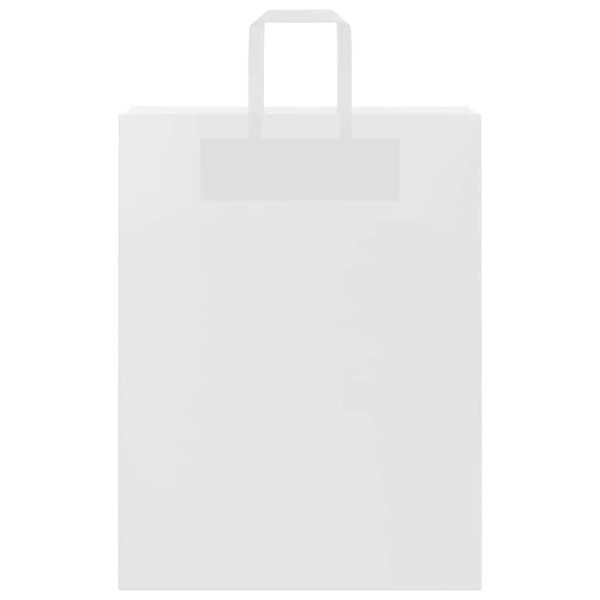 Bolsas de papel kraft con asas 250 uds blanca 32x12x42 cm M 5