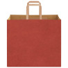 Bolsas de papel kraft con asas 250 uds rojo 32x22x28 cm 4