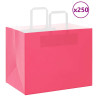 Bolsas de papel kraft con asas 250 uds rosa 32x22x24 cm 1
