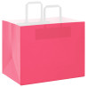 Bolsas de papel kraft con asas 250 uds rosa 32x22x24 cm 3