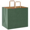 Bolsas de papel kraft con asas 250 uds verde 32x22x28 cm 3