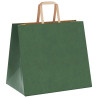 Bolsas de papel kraft con asas 250 uds verde 32x22x28 cm 4