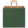 Bolsas de papel kraft con asas 250 uds verde 32x22x28 cm 5