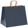 Bolsas de papel kraft con asas 50 uds azul 32x22x24 cm 4
