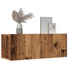 Muebles para TV de pared 2 uds madera envejecida 80x30x30 cm 3