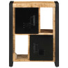 Aparador de madera maciza de mango rugosa 55x35x70 cm 2