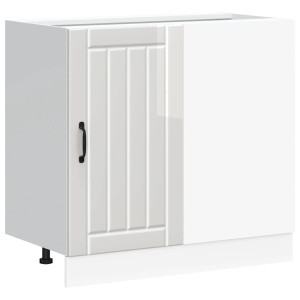 Mueble bajo para fregadero Lucca blanco brillante H