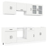 Mueble de cocina Kalmar blanco 8 piezas madera contrachapada 2