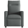 Sillón reclinable de masaje eléctrico tela gris oscuro 5