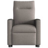 Sillón eléctrico reclinable elevable de tela gris taupe 5