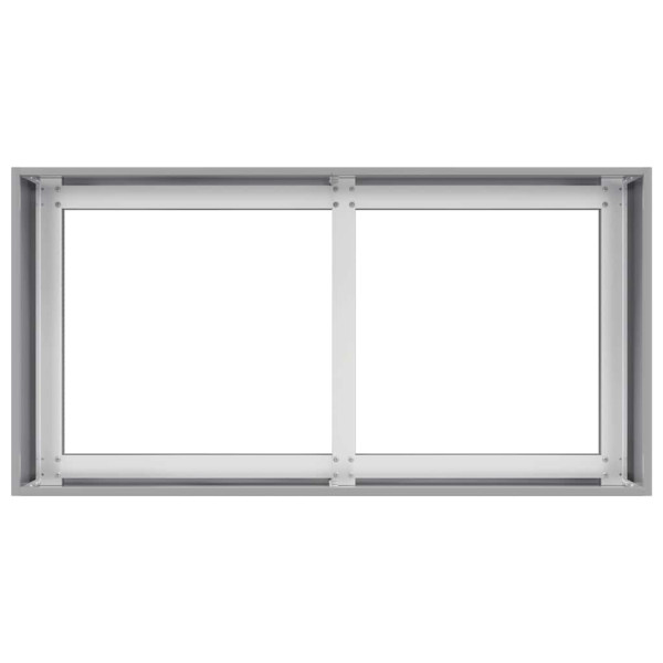 Jardinera 80x40x40 cm de acero galvanizado M 5