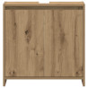 Mueble de lavabo de baño madera roble artisan 60x33x60 cm 5