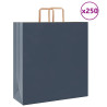 Bolsas de papel kraft con asas 250 uds azul 45x17x48 cm 1