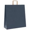 Bolsas de papel kraft con asas 250 uds azul 45x17x48 cm 4