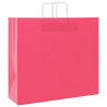 Bolsas de papel kraft con asas 250 uds rosa 54x15x49 cm 3