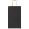 Bolsas de papel kraft con asas 250 uds negra 21x11x36 cm 5