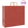 Bolsas de papel kraft con asas 250 uds rojo 54x15x49 cm 1