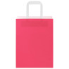 Bolsas de papel kraft con asas 250 uds rosa 21x11x28 cm 5