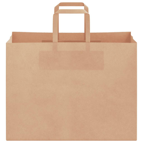 Bolsas de papel kraft con asas 50 uds marrón 32x17x25 cm M 5