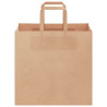 Bolsas de papel kraft con asas 250 uds marrón 26x17x25 cm 5