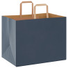 Bolsas de papel kraft con asas 250 uds azul 32x22x24 cm 3