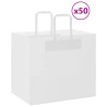 Bolsas de papel kraft con asas 50 uds blanca 32x22x28 cm 1