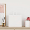 Bolsas de papel kraft con asas 50 uds blanca 32x22x28 cm 2