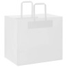 Bolsas de papel kraft con asas 50 uds blanca 32x22x28 cm 3