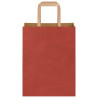 Bolsas de papel kraft con asas 50 uds rojo 21x11x28 cm 5