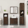 Mueble de lavabo madera de ingeniería roble marrón 65x33x60 cm 3