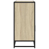 Aparador de madera contrachapada roble sonoma 100x35x76 cm 5