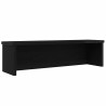 Estantes de cocina apilables 2 uds negro 50x15x16 cm 4