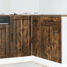 Mueble bajo fregadero Lucca madera contrachapada roble ahumado 1
