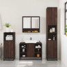 Set de muebles baño 3 pzas madera contrachapada roble marrón 3