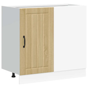 Mueble bajo fregadero Lucca madera contrachapada roble sonoma H