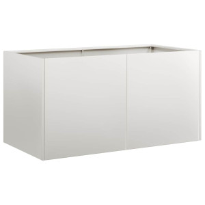 Jardinera 80x40x40 cm acero inoxidable H