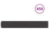Orlas de relvado 50 pcs preto 15x103 cm aço laminado a frio 2