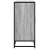 Aparador madera de ingeniería gris Sonoma 134x35x76 cm 5