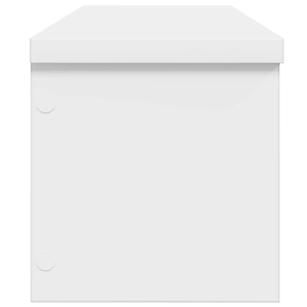 Estantería cocina apilable madera ingeniería blanca 50x15x16 cm M 4