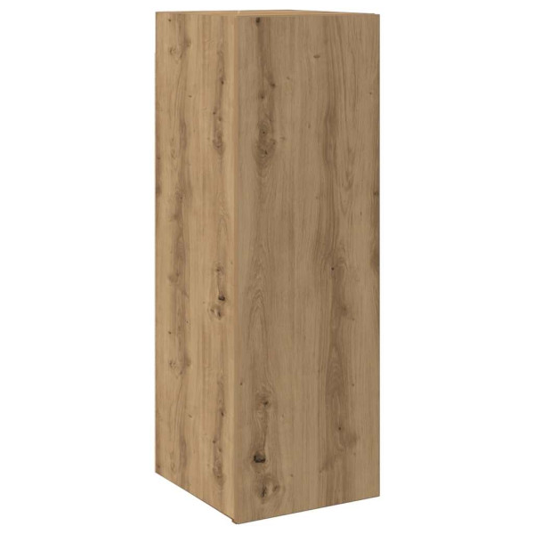 Muebles de TV de pared 3 uds madera ingeniería roble artesanal M 4