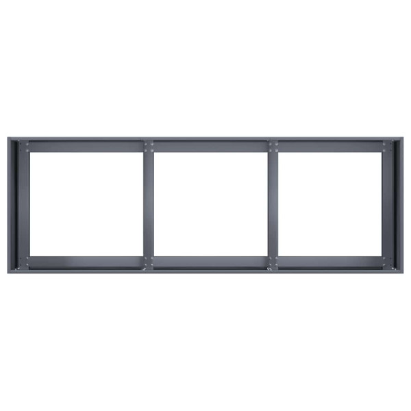 Vaso floreira 120x40x40 cm aço laminado a frio antracite M 5