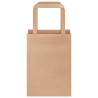 Bolsas de papel kraft con asas 50 uds marrón 15x8x21 cm 5